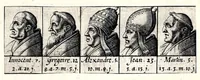 Picture 10 of 72 from Portraitz des Papes depuis S. Pierre Apostre iusques a present, tirez des antiques, auec le temps que chacun d'eulx a tenu le siege (1605), leaf 35