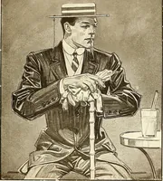 An illustration from Posters; a critical study of the development of poster design in continental Europe, England and America (1913)