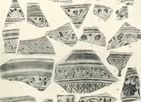 An illustration from The pottery found at Silchester : a descriptive account of the pottery recovered during the excavations on the site of the Romano-British city of Calleva Atrebatum at Silchester, Hants., and deposited in the Reading Museum (1916)