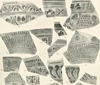 An illustration from The pottery found at Silchester : a descriptive account of the pottery recovered during the excavations on the site of the Romano-British city of Calleva Atrebatum at Silchester, Hants., and deposited in the Reading Museum (1916)