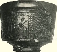 An illustration from The pottery found at Silchester : a descriptive account of the pottery recovered during the excavations on the site of the Romano-British city of Calleva Atrebatum at Silchester, Hants., and deposited in the Reading Museum (1916)