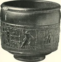 An illustration from The pottery found at Silchester : a descriptive account of the pottery recovered during the excavations on the site of the Romano-British city of Calleva Atrebatum at Silchester, Hants., and deposited in the Reading Museum (1916)