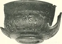 An illustration from The pottery found at Silchester : a descriptive account of the pottery recovered during the excavations on the site of the Romano-British city of Calleva Atrebatum at Silchester, Hants., and deposited in the Reading Museum (1916)