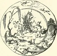 An illustration from Pottery & porcelain, a guide to collectors; containing nearly two hundred illustrations of specimens of various factories, nine coloured plates, and marks and monograms of all the important makers (1912)