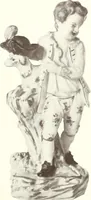 An illustration from Pottery & porcelain, a guide to collectors; containing nearly two hundred illustrations of specimens of various factories, nine coloured plates, and marks and monograms of all the important makers (1912)