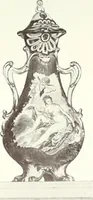 An illustration from Pottery & porcelain, a guide to collectors; containing nearly two hundred illustrations of specimens of various factories, nine coloured plates, and marks and monograms of all the important makers (1912)