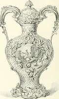 An illustration from Pottery & porcelain, a guide to collectors; containing nearly two hundred illustrations of specimens of various factories, nine coloured plates, and marks and monograms of all the important makers (1912)