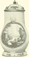 An illustration from Pottery & porcelain, a guide to collectors; containing nearly two hundred illustrations of specimens of various factories, nine coloured plates, and marks and monograms of all the important makers (1912)