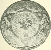 An illustration from Pottery & porcelain, a guide to collectors; containing nearly two hundred illustrations of specimens of various factories, nine coloured plates, and marks and monograms of all the important makers (1912)