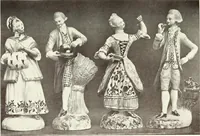 An illustration from Pottery & porcelain, a guide to collectors; containing nearly two hundred illustrations of specimens of various factories, nine coloured plates, and marks and monograms of all the important makers (1912)