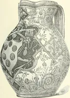 An illustration from Pottery & porcelain, a guide to collectors; containing nearly two hundred illustrations of specimens of various factories, nine coloured plates, and marks and monograms of all the important makers (1912)