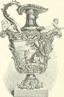 An illustration from Pottery & porcelain, a guide to collectors; containing nearly two hundred illustrations of specimens of various factories, nine coloured plates, and marks and monograms of all the important makers (1912)