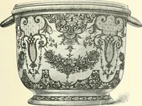 An illustration from Pottery & porcelain, a guide to collectors; containing nearly two hundred illustrations of specimens of various factories, nine coloured plates, and marks and monograms of all the important makers (1912)
