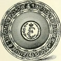 An illustration from Pottery & porcelain, a guide to collectors; containing nearly two hundred illustrations of specimens of various factories, nine coloured plates, and marks and monograms of all the important makers (1912)