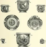 An illustration from Pottery & porcelain, a guide to collectors; containing nearly two hundred illustrations of specimens of various factories, nine coloured plates, and marks and monograms of all the important makers (1912)
