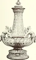 An illustration from Pottery & porcelain, a guide to collectors; containing nearly two hundred illustrations of specimens of various factories, nine coloured plates, and marks and monograms of all the important makers (1912)