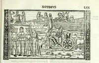 Picture 13 of 33 from P. Ouidii Metamorphosis : cum luculentissimis Raphaelis Regij enarrationibus : quibus cũ alia q̃da[m] ascripta sunt : q̃ in exemplarib[us] antea impressis nom inueniuntur : tum eorum apologia : q̃ fuerant a quibusdam reprehensa (1517), leaf 155