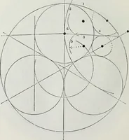 An illustration from The power of form applied to geometric tracery : one hundred designs and their foundations resulting from one diagram (1851)