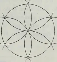An illustration from The power of form applied to geometric tracery : one hundred designs and their foundations resulting from one diagram (1851)
