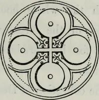 An illustration from The power of form applied to geometric tracery : one hundred designs and their foundations resulting from one diagram (1851)