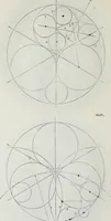 An illustration from The power of form applied to geometric tracery : one hundred designs and their foundations resulting from one diagram (1851)