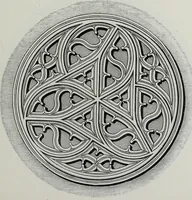 An illustration from The power of form applied to geometric tracery : one hundred designs and their foundations resulting from one diagram (1851)