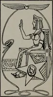 An illustration from Practical astrology : a simple method of casting horoscopes : and language of the stars easily comprehended (1901)