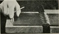 An illustration from Practical bookbinding : a text-book intended for those who take up the art of bookbinding, and designed to give sufficient help to enable handy persons to bind their books and periodicals (1908)