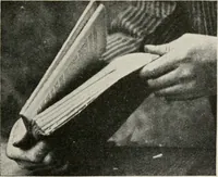 An illustration from Practical bookbinding : a text-book intended for those who take up the art of bookbinding, and designed to give sufficient help to enable handy persons to bind their books and periodicals (1908)