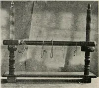 An illustration from Practical bookbinding : a text-book intended for those who take up the art of bookbinding, and designed to give sufficient help to enable handy persons to bind their books and periodicals (1908)
