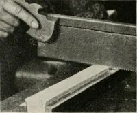 An illustration from Practical bookbinding : a text-book intended for those who take up the art of bookbinding, and designed to give sufficient help to enable handy persons to bind their books and periodicals (1908)