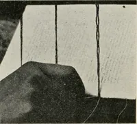 An illustration from Practical bookbinding : a text-book intended for those who take up the art of bookbinding, and designed to give sufficient help to enable handy persons to bind their books and periodicals (1908)