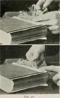 An illustration from Practical bookbinding : a text-book intended for those who take up the art of bookbinding, and designed to give sufficient help to enable handy persons to bind their books and periodicals (1908)
