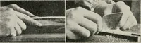 An illustration from Practical bookbinding : a text-book intended for those who take up the art of bookbinding, and designed to give sufficient help to enable handy persons to bind their books and periodicals (1908)