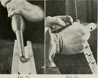 An illustration from Practical bookbinding : a text-book intended for those who take up the art of bookbinding, and designed to give sufficient help to enable handy persons to bind their books and periodicals (1908)