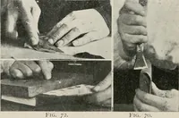 An illustration from Practical bookbinding : a text-book intended for those who take up the art of bookbinding, and designed to give sufficient help to enable handy persons to bind their books and periodicals (1908)