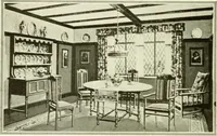 An illustration from The practical book of furnishing the small house and apartment (1922)