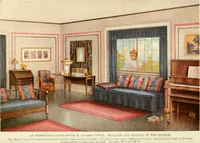 An illustration from The practical book of furnishing the small house and apartment (1922)