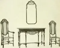 An illustration from The practical book of furnishing the small house and apartment (1922)