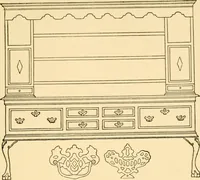 Picture 154 of 272 from The practical book of period furniture, treating of furniture of the English, American colonial and post-colonial and principal French periods (1914), leaf 172