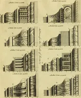 An illustration from Practical builder, or, Workman's general assistant, shewing the most approved and easy methods for drawing and working the whole or separate part of any building ... rules of carpentry ... the proportion of the five orders ... with plans and elevations of gentlemens and farm-houses, yards, barns, (1774)