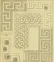 An illustration from Practical builder, or, Workman's general assistant, shewing the most approved and easy methods for drawing and working the whole or separate part of any building ... rules of carpentry ... the proportion of the five orders ... with plans and elevations of gentlemens and farm-houses, yards, barns, (1774)