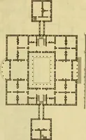 An illustration from Practical builder, or, Workman's general assistant, shewing the most approved and easy methods for drawing and working the whole or separate part of any building ... rules of carpentry ... the proportion of the five orders ... with plans and elevations of gentlemens and farm-houses, yards, barns, (1774)