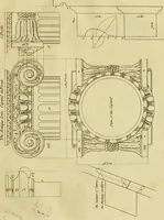 An illustration from Practical builder, or, Workman's general assistant, shewing the most approved and easy methods for drawing and working the whole or separate part of any building ... rules of carpentry ... the proportion of the five orders ... with plans and elevations of gentlemens and farm-houses, yards, barns, (1774)