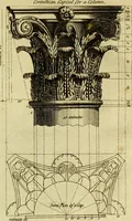 An illustration from Practical builder, or, Workman's general assistant, shewing the most approved and easy methods for drawing and working the whole or separate part of any building ... rules of carpentry ... the proportion of the five orders ... with plans and elevations of gentlemens and farm-houses, yards, barns, (1774)