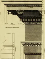 An illustration from Practical builder, or, Workman's general assistant, shewing the most approved and easy methods for drawing and working the whole or separate part of any building ... rules of carpentry ... the proportion of the five orders ... with plans and elevations of gentlemens and farm-houses, yards, barns, (1774)