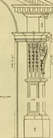 An illustration from Practical builder, or, Workman's general assistant, shewing the most approved and easy methods for drawing and working the whole or separate part of any building ... rules of carpentry ... the proportion of the five orders ... with plans and elevations of gentlemens and farm-houses, yards, barns, (1774)