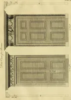 An illustration from Practical builder, or, Workman's general assistant, shewing the most approved and easy methods for drawing and working the whole or separate part of any building ... rules of carpentry ... the proportion of the five orders ... with plans and elevations of gentlemens and farm-houses, yards, barns, (1774)