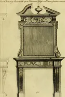 An illustration from Practical builder, or, Workman's general assistant, shewing the most approved and easy methods for drawing and working the whole or separate part of any building ... rules of carpentry ... the proportion of the five orders ... with plans and elevations of gentlemens and farm-houses, yards, barns, (1774)