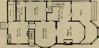 Picture 104 of 721 from Practical bungalows and cottages for town and country, perspective views and floor plans for three hundred low and medium priced houses and bungalows .. (1916), leaf 100